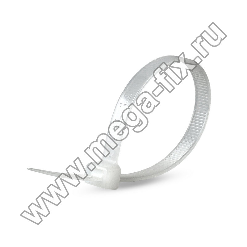 Стяжка нейлоновая MGF 7,6х400 мм белая (100 шт./ уп.)